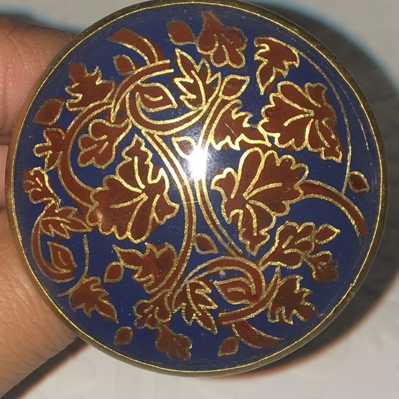 Anthropologie Red and Blue Knob